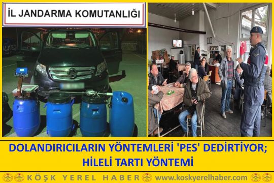 DOLANDIRICILARIN YÖNTEMLERİ 'PES' DEDİRTİYOR; HİLELİ TARTI YÖNTEMİ