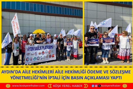 AİLE HEKİMLERİ AİLE HEKİMLİĞİ ÖDEME VE SÖZLEŞME YÖNETMELİĞİ’NİN İPTALİ İÇİN BASIN AÇIKLAMASI YAPTI