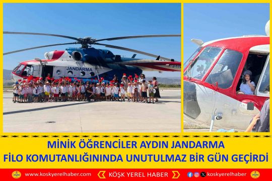MİNİK ÖĞRENCİLER AYDIN JANDARMA FİLO KOMUTANLIĞININDA UNUTULMAZ BİR GÜN GEÇİRDİ